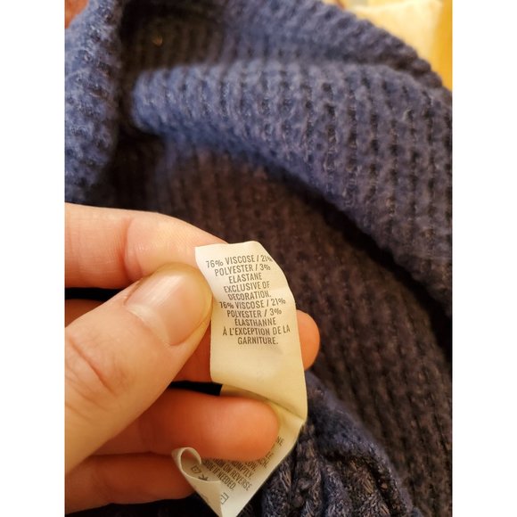 Aerie Navy Waffle Knit 2 Piece Loungewear Set, Size Small - Picture 8 of 8